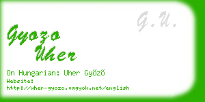 gyozo uher business card